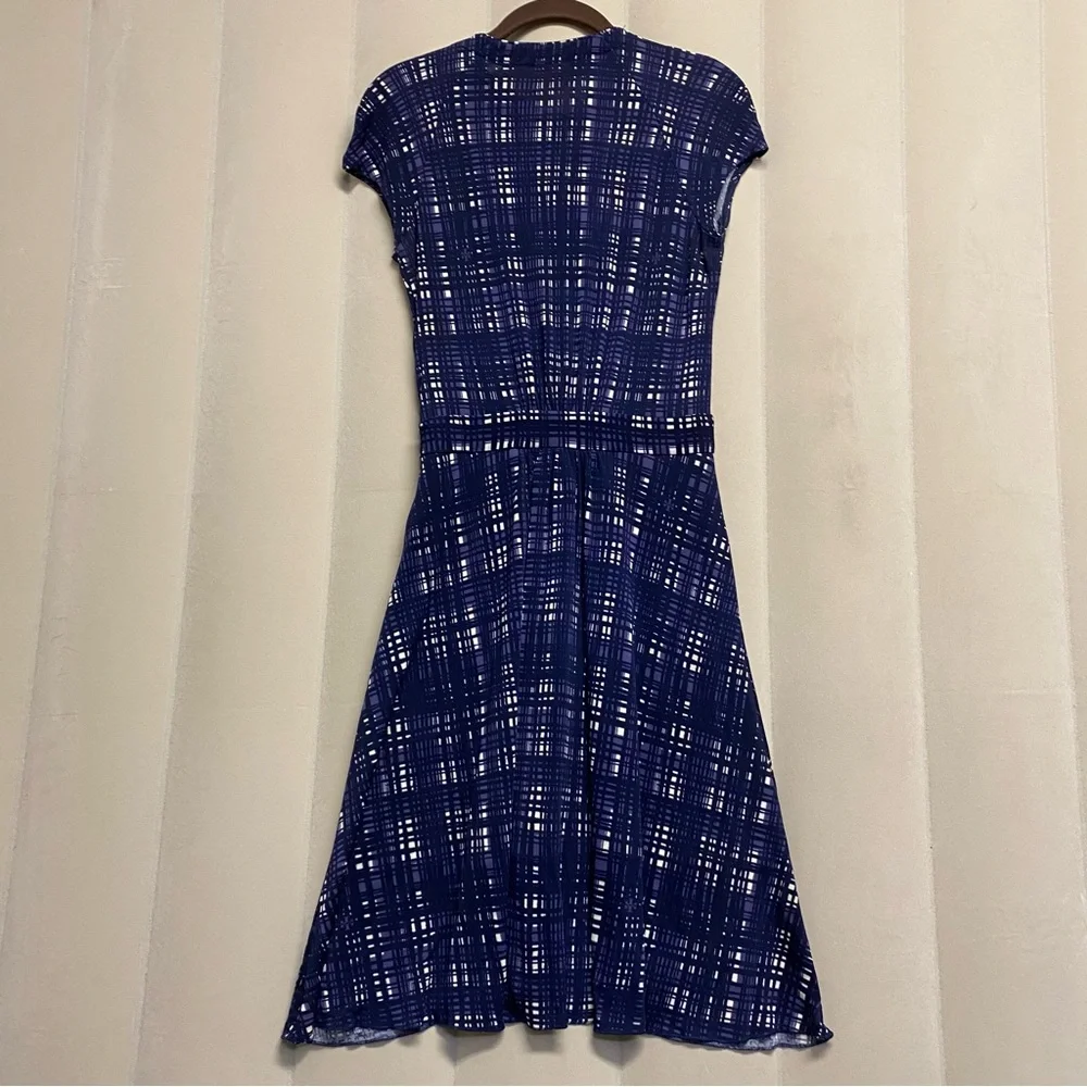 Tory Burch Women’s Clementine Dress XS Plaid Ruffle Designer Luxury Feminine
